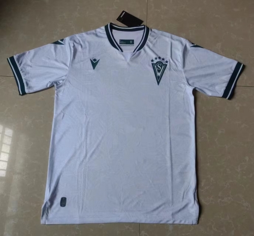 2024/25 Club de Deportes Santiago Wanderers Away White Thailand Soccer Jerseys-301