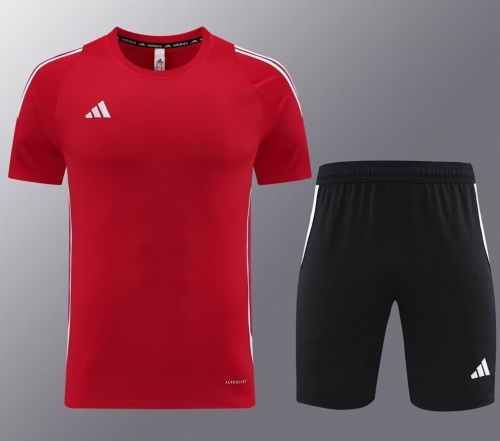 #AD06 Addia 2023/24 Red Shorts-Sleeve Tracksuit Uniform-LH