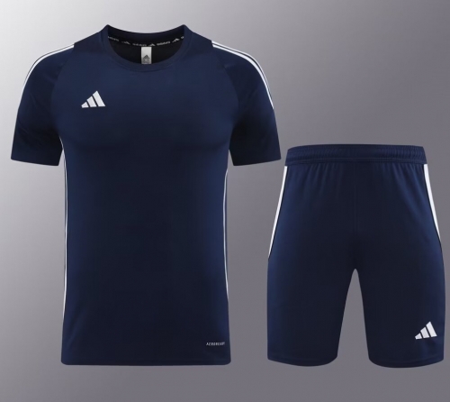 #AD06 Addia 2023/24 Royal Blue Shorts-Sleeve Tracksuit Uniform-LH
