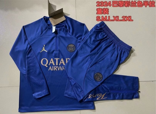 2023/24 Paris SG Blue Thailand Soccer Uniform-815