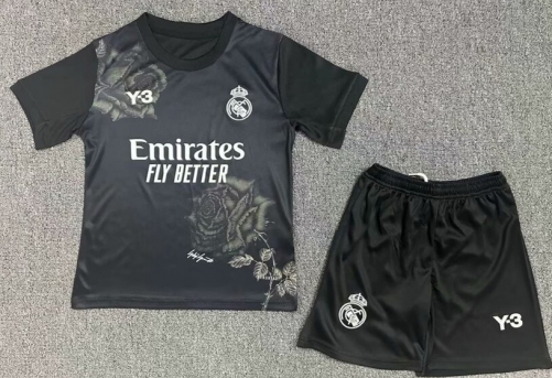 Kids 2024/25 Real Madrid Black Kids/Youth Soccer Uniform-36/522/507