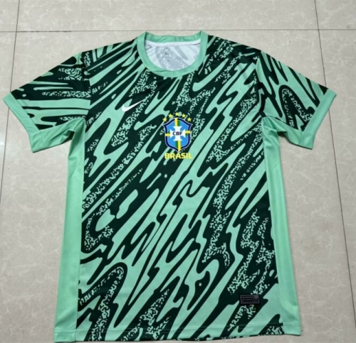 2024/25 Brazil Green & Black Soccer Thailand Jersey AAA-1095