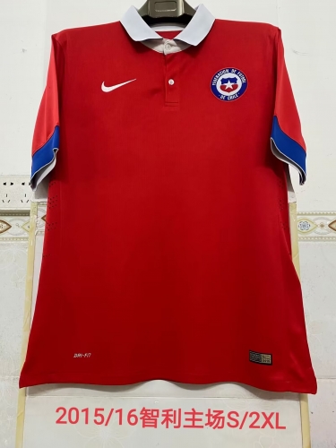 2015/16 Retro Version Chile Home Red Thailand Soccer Jersey-2041