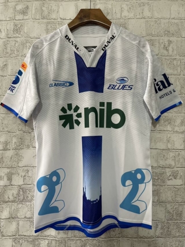2024 Blues Away White Thailand Rugby Shirts-805