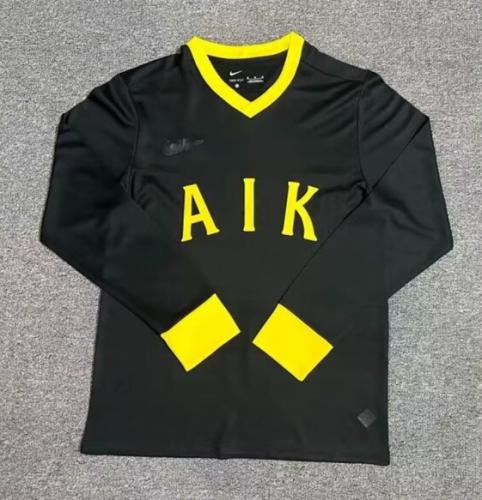 2023/24 Special Version AIK Home Black LS Thailand Soccer Jersey AAA-1040