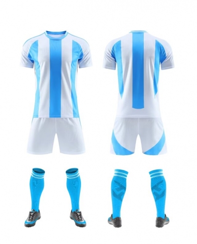 Customize 2024/25 Argentina Home Blue & White Soccer Uniform-DN