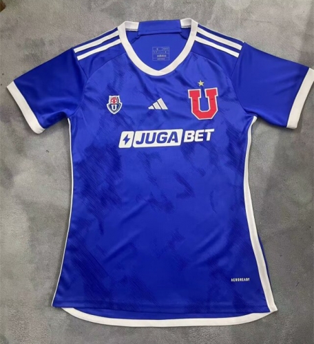 2024/25 Club Universidad de Chile Home Blue Female Soccer Jersey AAA-1095