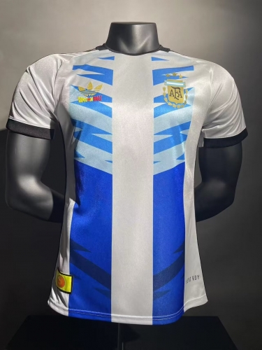 Player Special Version 2024/25 Argentina Blue & White Thailand Soccer Jersey AAA-703