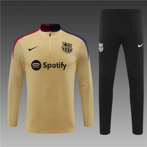 Player Version 2024/25 Barcelona Gold Thailand Soccer Uniform-801/411