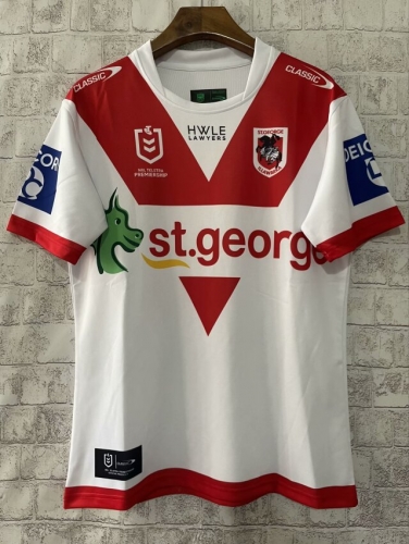 2024 George Home White Thailand Rugby Vest Shirts-805