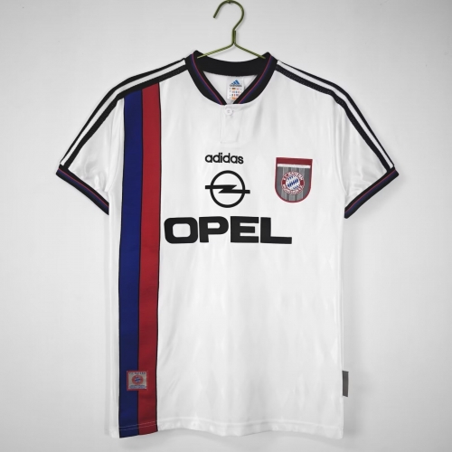 96-98 Retro Version Bayern München Away White Thailand Soccer Jersey AAA-710