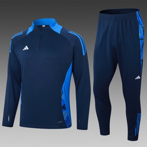 #2406 Addida Royal Blue Tracksuit Uniform-411