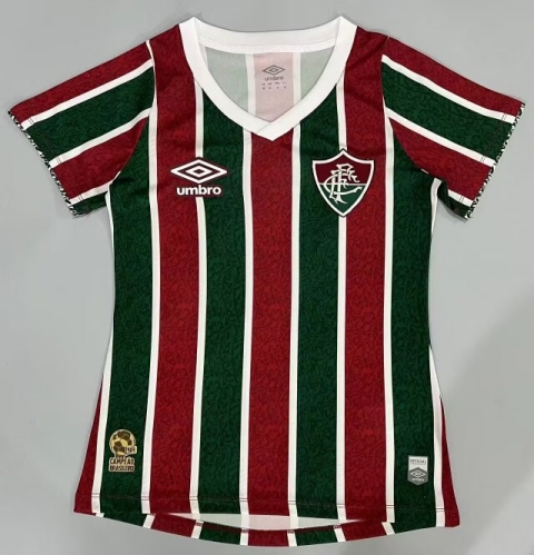 2024/25 Fluminense FC Home Red & Green Female Soccer Jersey AAA-908