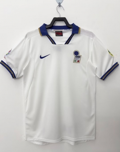 1996 Retro Version Italy Away White Thailand Soccer Jersey AAA-811