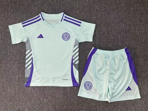 Kids 2024/25 Scotland Away White Kids/Youth Soccer Uniform-522/BLY/507