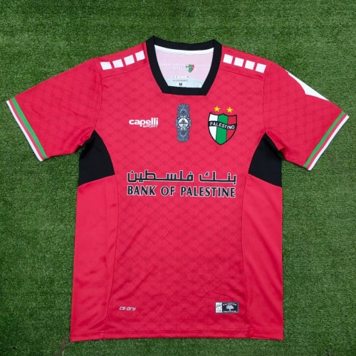 2024/25 Palestino Home Red Thailand Soccer Jersey AAA-38/416