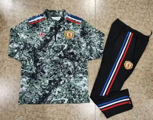 2023/24 Special Manchester United Green Thailand Tracksuit Uniform-GDP