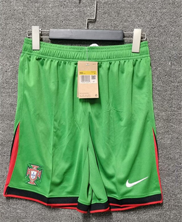 2024/25 Portugal Home Green Thailand Soccer Shorts-BLY