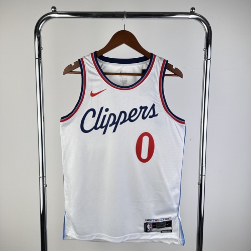2025 Season Los Angeles Clippers Home White #0 Jersey-311