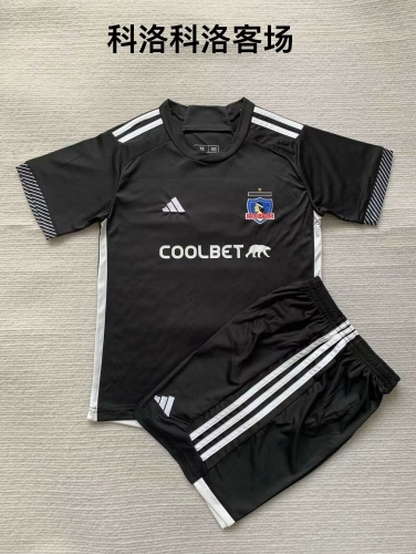 Kids 2024/25 Colo-Colo Away Black Kids/Youth Soccer Uniform-208