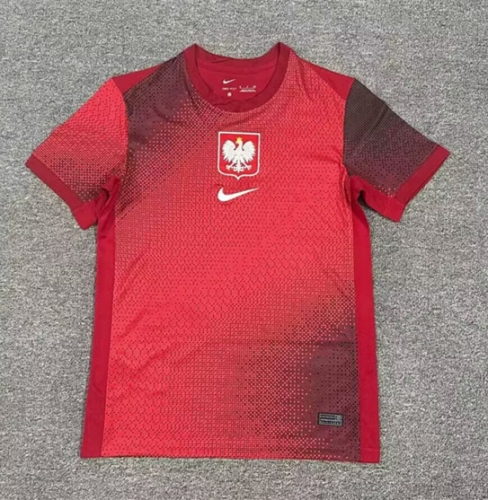 2024/25 Poland Away Red Thailand Soccer Jersey AAA-1040