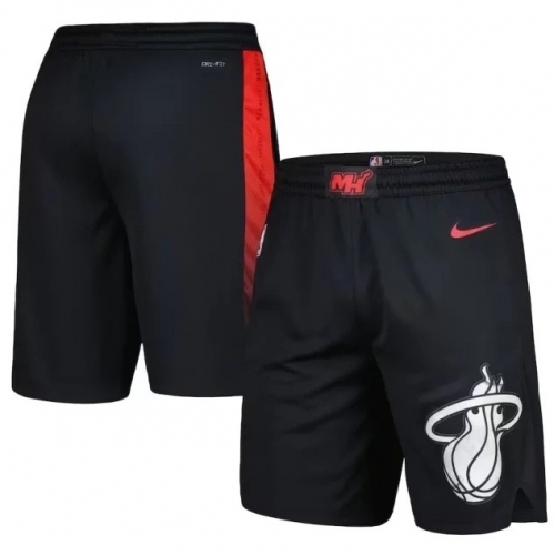 2024 Season City Version Miami Heat NBA Black Shorts-311