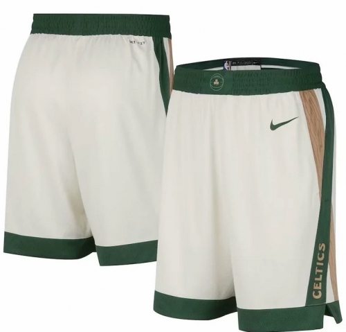 2024 Season City Version  Boston Celtics NBA White Shorts-311