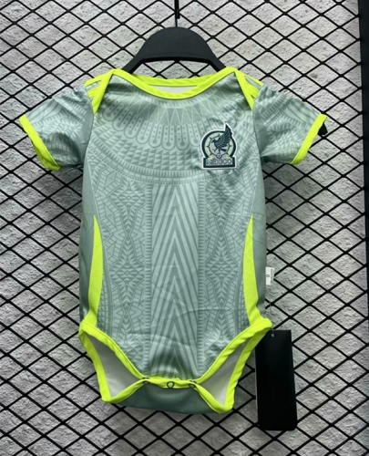 (Size 9/12) 2024/25 Mexico Away Green Baby Soccer Uniform-308