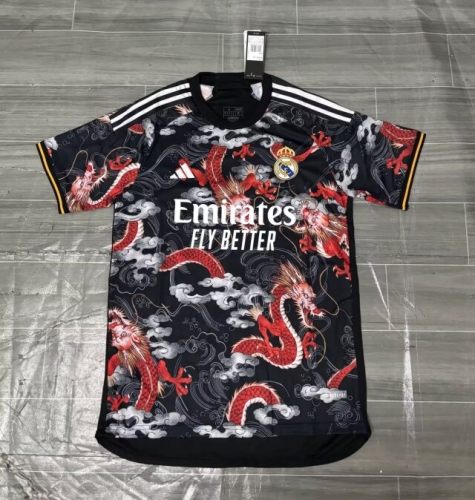 2024/25 Special Dragon Year Rea Madrid Black Thailand Soccer Jersey AAA-SH/JM/27