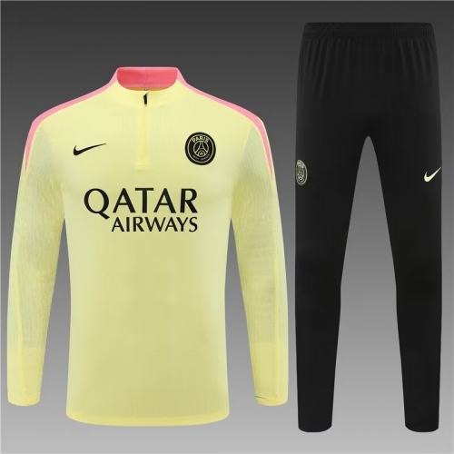 Player Version 2024/25 Paris SG Light Yellow Thailand Soccer Uniform-801