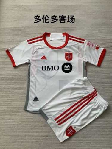 Kids 2024/25 Toronto FC Away White Kids/Youth Soccer Uniform-208