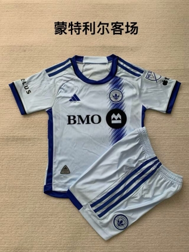 Kids 2024/25 Montreal Impact Away White Kids/Youth Soccer Uniform-208