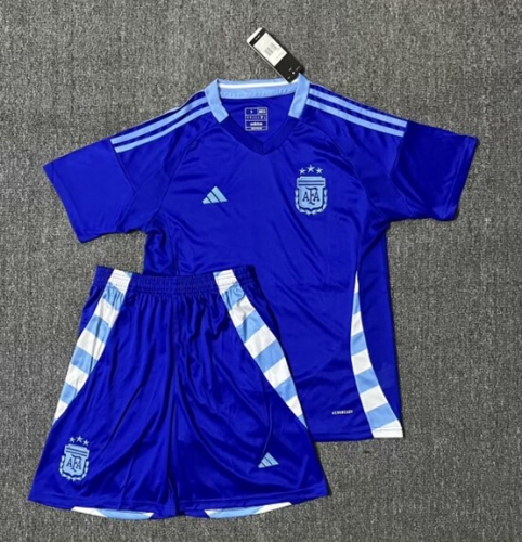 2024/25 Argentina Away Blue Soccer Uniform-36/302/315