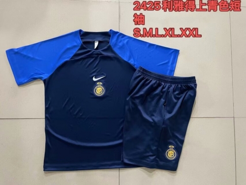 2024/25 Al Nassr Royal Blue Shorts-sleeve Thailand Tracksuit Uniform-815