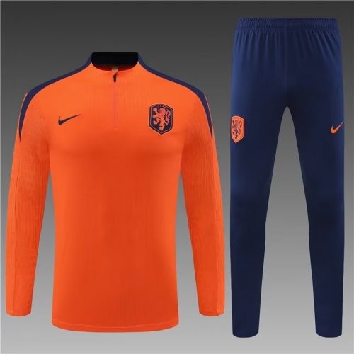 Player Version 2024-25 Netherlands Orange Thailand Soccer Tracksuit Uniform-801/411