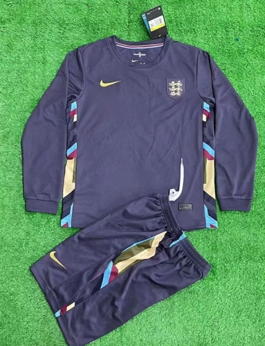 Kids 2024/25 England Purple Training Kids/Youth Soccer Uniform-507