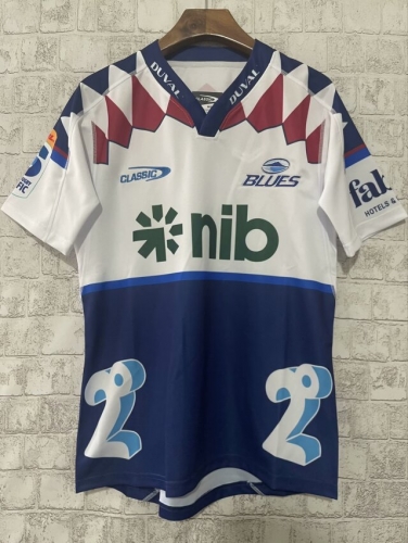 2024 Commemorative Edition Blues White & Blue Thailand Rugby Shirts-805