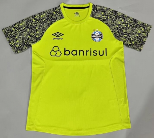 2023/24 Grêmio FBPA Goalkeeper Yellow Thailand Soccer Training Jersey-908