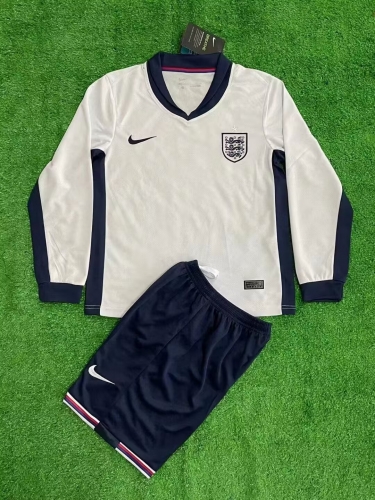 Kids 2024/25 England Home White Training Kids/Youth Soccer Uniform-507