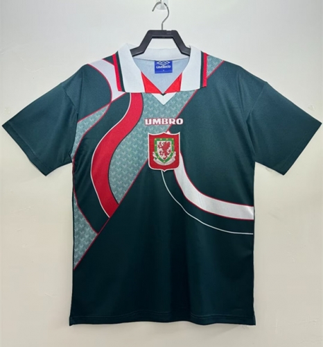 1994-1995 Retro Version Wales Away Green Thailand Soccer Jersey AAA-C1046