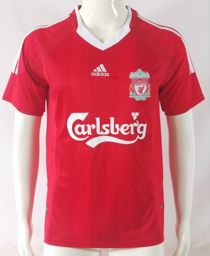 08/10 Retro Version Liverpool Home Red Thailand Soccer Jersey AAA-503