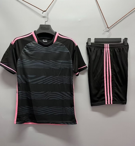 Customize 2024/25 Inter Miami CF Away Black Soccer Uniform-DN