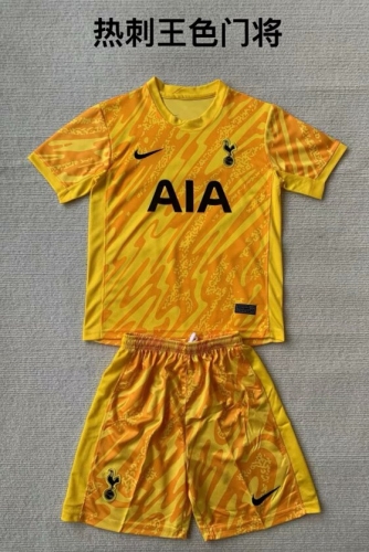 2024/25 Correct Version Tottenham Hotspur Goalkepeer Yellow Soccer Uniform-208