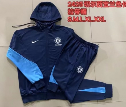 2024/25 Chelsea Royal Blue Thailand Soccer Jacket Uniform With Hat-815