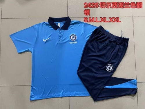 2024/25 Chelsea Blue Thailand Polo Uniform-815