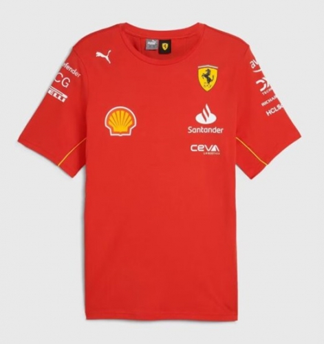 2024 Ferrar Red Formula One Racing Shirts-805