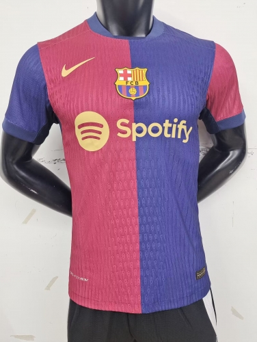 Player Version 2024/25 Barcelona Home Red & Blue Thailand Soccer Jerseys-16/308/MY