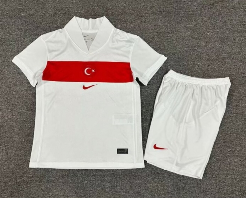 2024/25 Turkey White Kids/Youth Soccer Uniform-1040