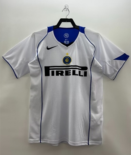 04-05 Retro Version Inter Milan Away White Thailand Soccer Jersey AAA-811