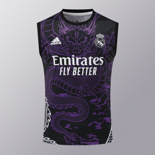 2024/25 Real Madrid Purple Thailand Soccer Training Vest -418